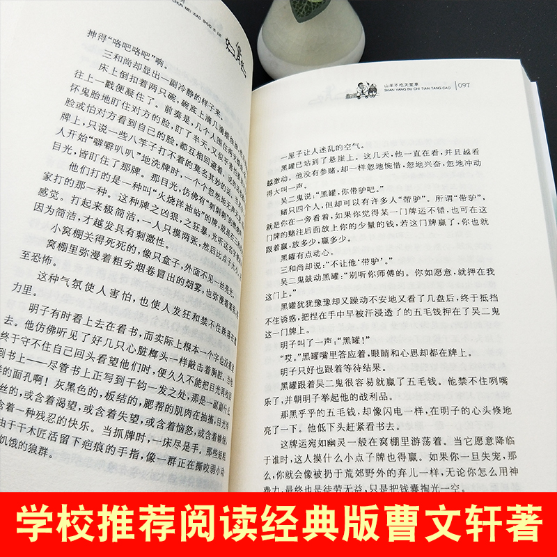 山羊不吃天堂草正版 曹文轩儿童文学纯美小说青少年小学生课外阅读书籍8-9-10-12-15岁四五六年级读物少年成长小说 - 图1