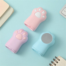 Morning light stationery cat claw mirror roll pen knife size double hole design cute teenage girl heart upright holding small pencil cutting knife pencil knife child elementary school children