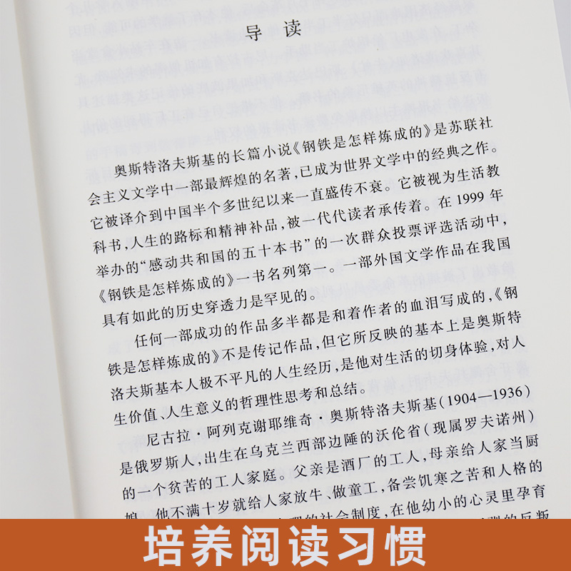 钢铁是怎样炼成的正版 人民文学出版社中小学初中初二8年级上册语文拓展自主文学名著阅读书目凤凰新华初中八年级正版读物课外书 - 图2