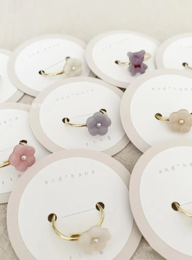 异形戒指卡纸定制指环卡饰品卡片