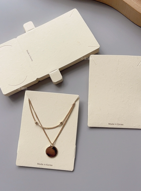 一体项链卡定制高档饰品卡片