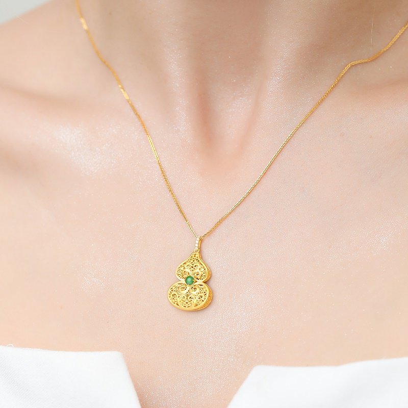 18k金针球肖邦链机织链女千叶珠宝 千叶珠宝颈饰