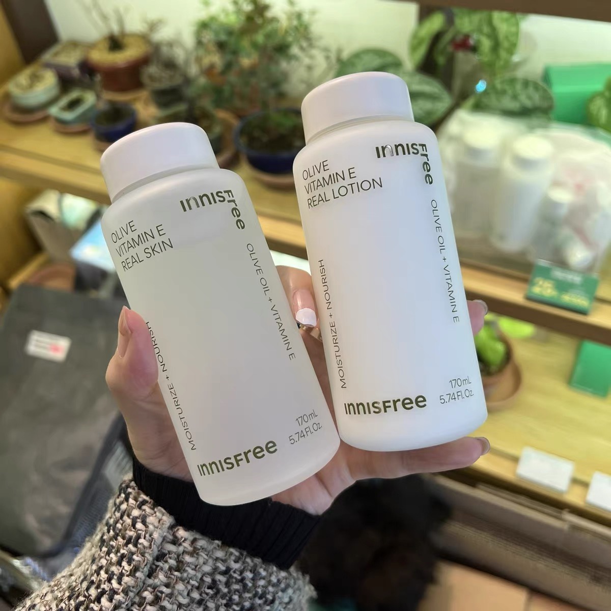 包邮新款Innisfree悦诗风吟黄金橄榄补水保湿水乳两件套装盒组合