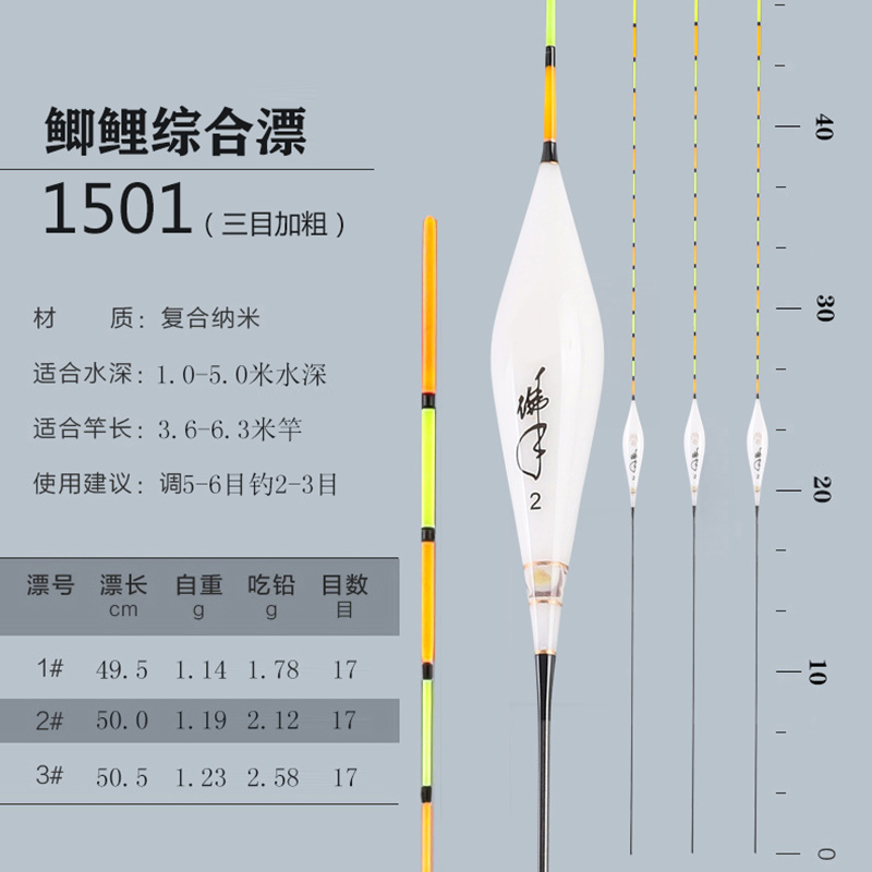 佛手套装鱼漂纳米浮漂高灵敏防风浪抗走水加粗醒目鲫鱼漂鲤鱼漂