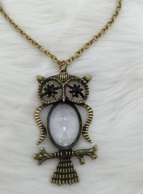 10欧美原单时尚潮流气质百搭精美奢华网红同款简约个性猫头鹰项链