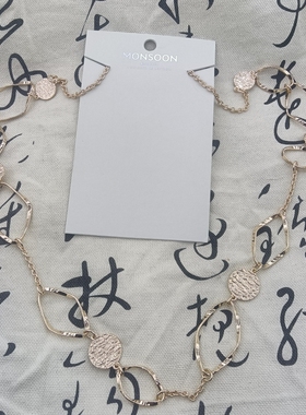 6欧美原单时尚潮流气质百搭精美奢华网红同款简约个性毛衣链项链