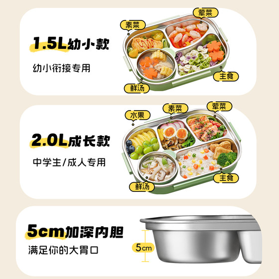 Cute cartoon student lunch box