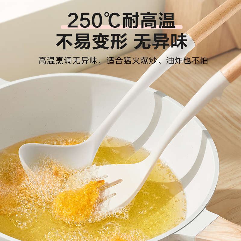 苏泊尔硅胶铲家用耐高温锅铲炒勺厨具不粘锅专用铲食品级炒菜铲子 - 图1