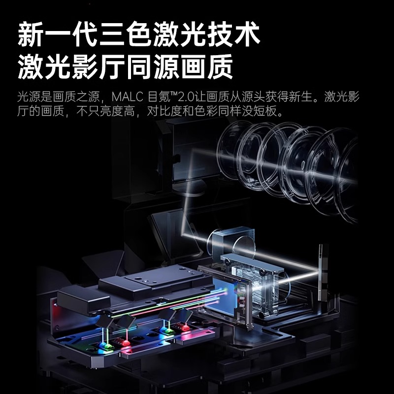 JMGO坚果o2超短焦投影仪激光电视家用超高清海外全球国际版投影机客厅卧室家庭影院便携小型1080p三色全色 - 图1