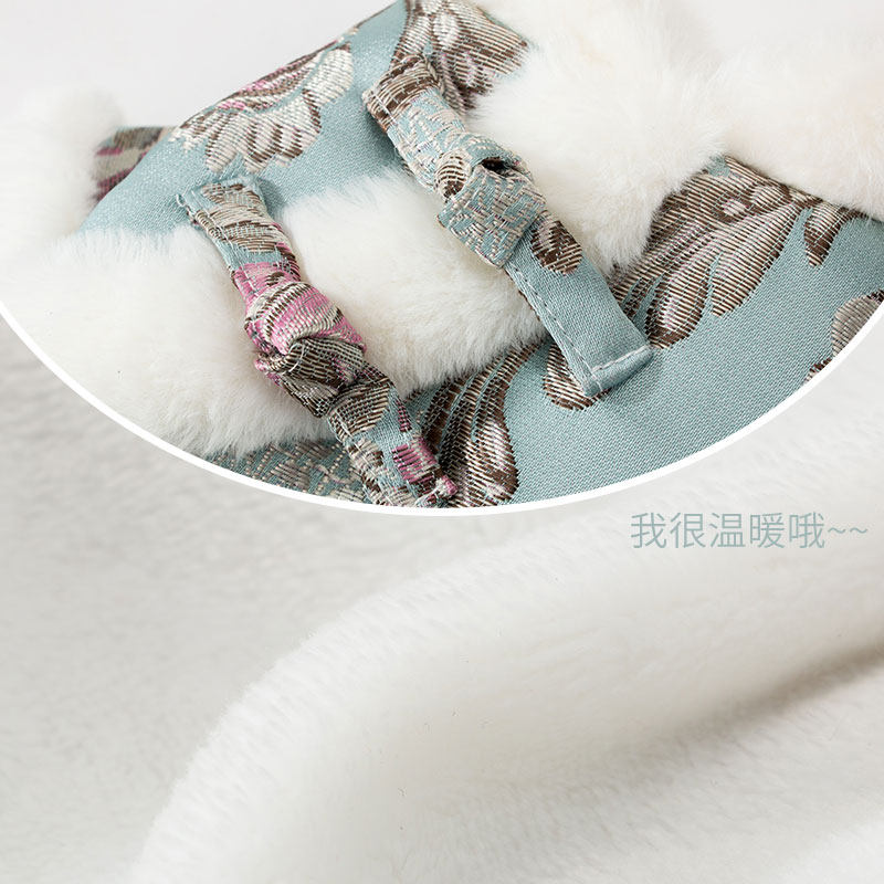 新年双盘扣小狗狗衣服秋冬款雪纳瑞宠物博美小型犬泰迪冬季拜年服 - 图3