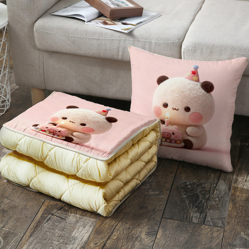 一二和布布抱枕被子两用加厚办公室午睡枕头毯子沙发汽车靠枕车载,淘宝优惠券,粉丝福利购,淘宝优惠卷