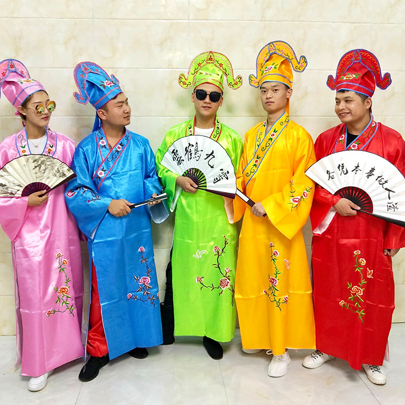 年会趣味串烧舞蹈成人演出服四大才子你打我撒天竺少女婚礼古装服 - 图0