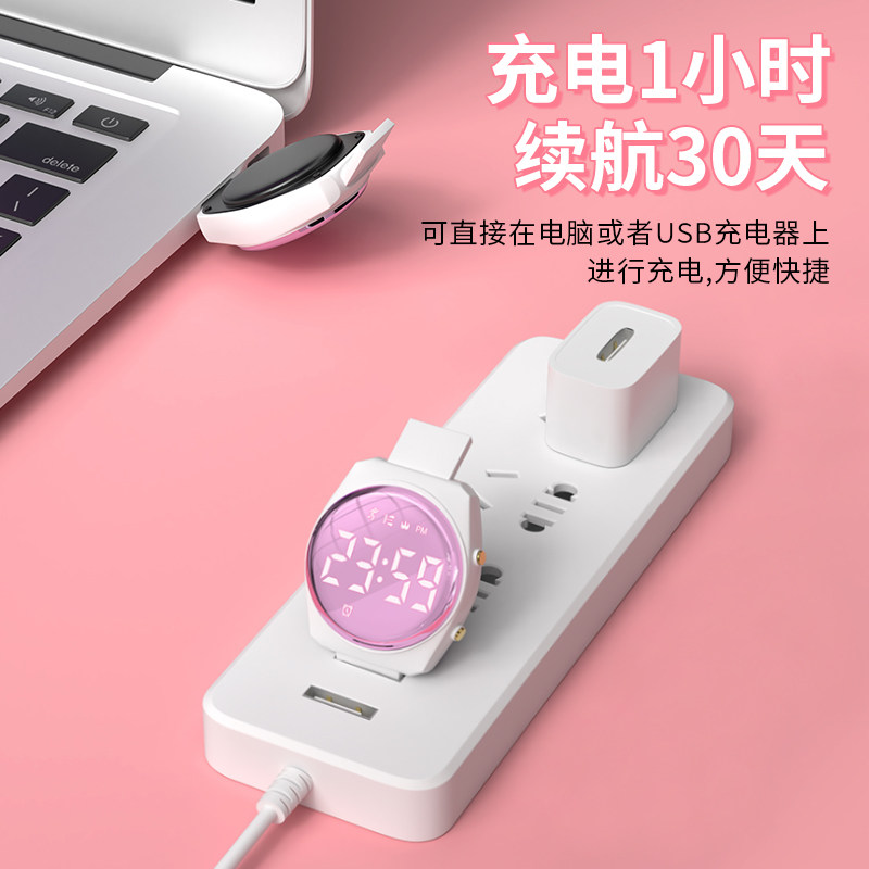 女孩小学生3岁5岁只看时间电子表 ulsou国产腕表