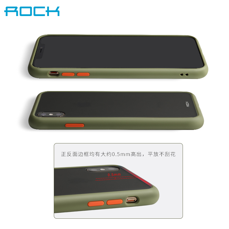 ROCK适用苹果xmax手机壳iphonexsmax硅胶X全包防摔XR情侣网红XS MAX潮牌男八8p磨砂7plus女高档7p保护套 - 图2