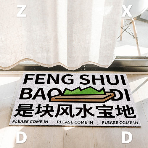 左咸敦道原创pvc家用脚垫防滑丝圈地垫入户进门口垫子高级感地毯 - 图2