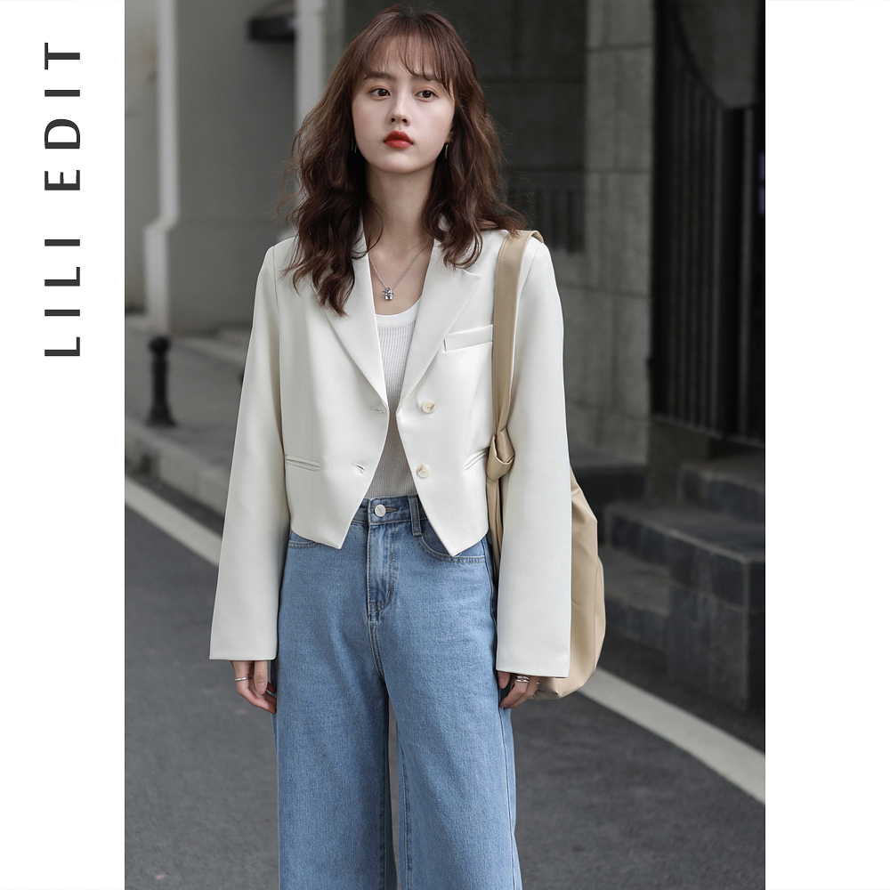 LILIEDIT/短款小西装外套女春季新款高级感休闲小个子西服