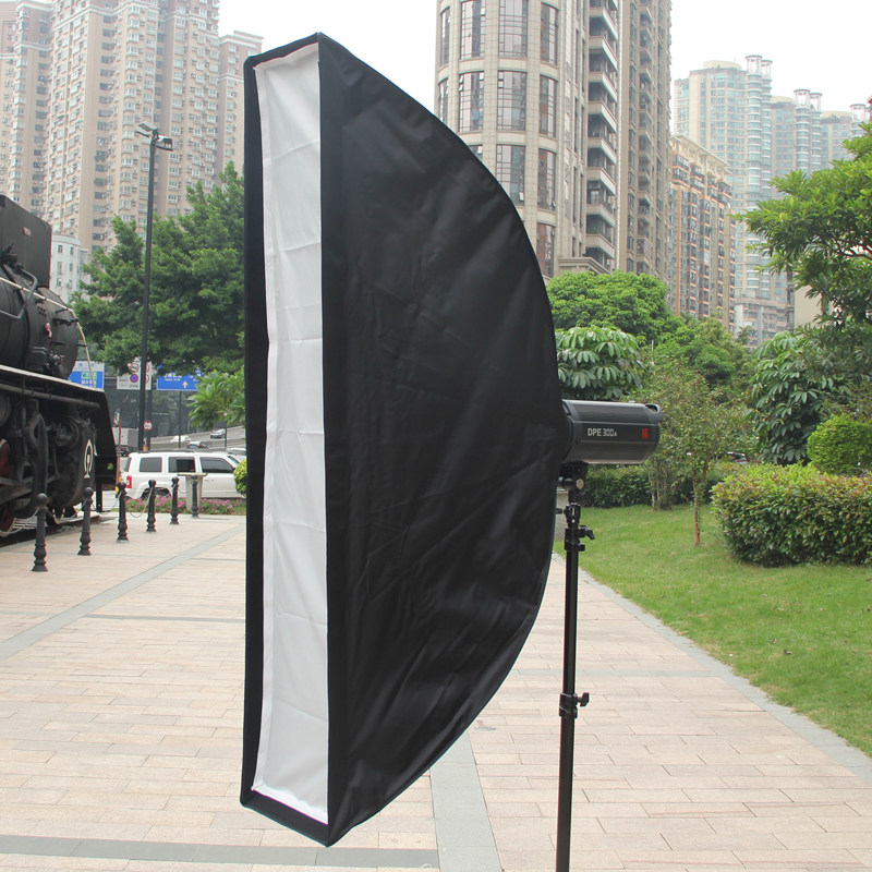 摄影伞型专业柔光箱影室摄影灯闪光灯柔光附件长条形便携柔光罩_虎窝淘