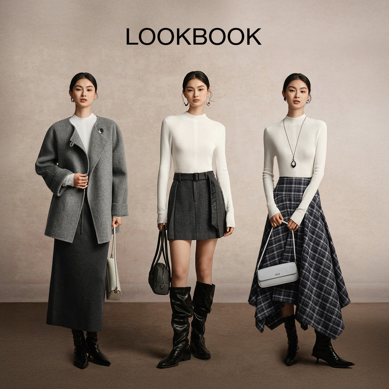 【专柜买手珠珠】亦谷半高领针织衫女秋冬白色打底上衣内搭毛衣,淘宝优惠券,粉丝福利购,淘宝优惠卷