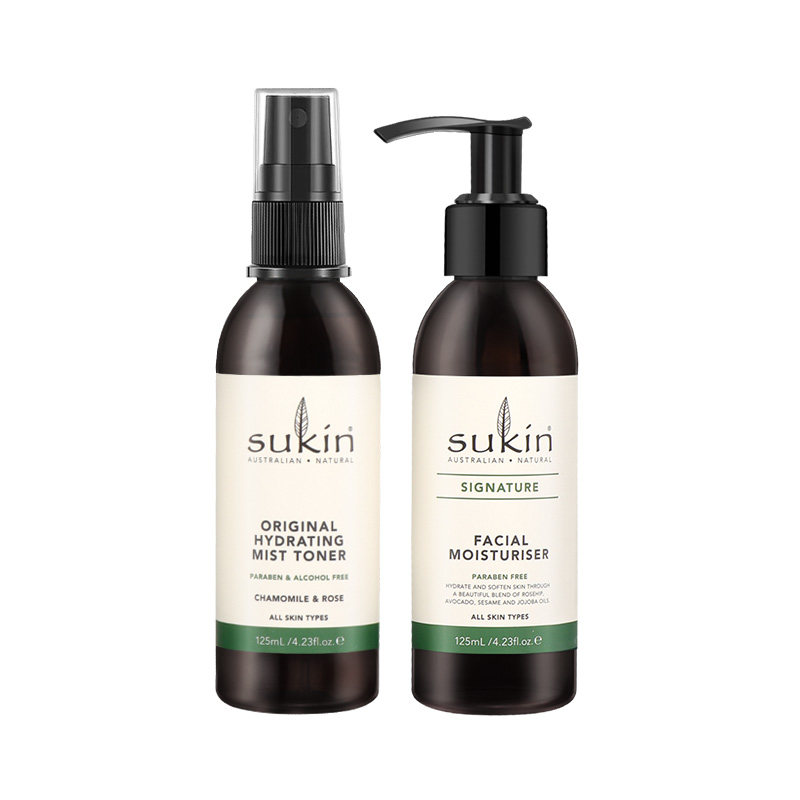 sukin/舒仟保湿水乳2件套爽肤水 sukin海外面部护理套装
