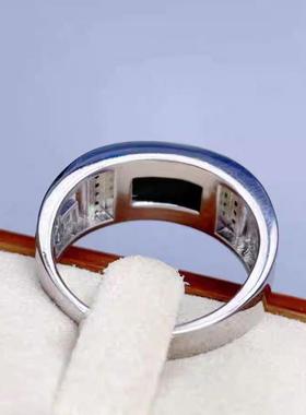 极可超值甄选黑色马鞍男戒指2024新款覆古霸气镂空开口可调节指环