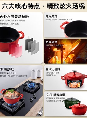 格力2025新款铸铁珐琅锅