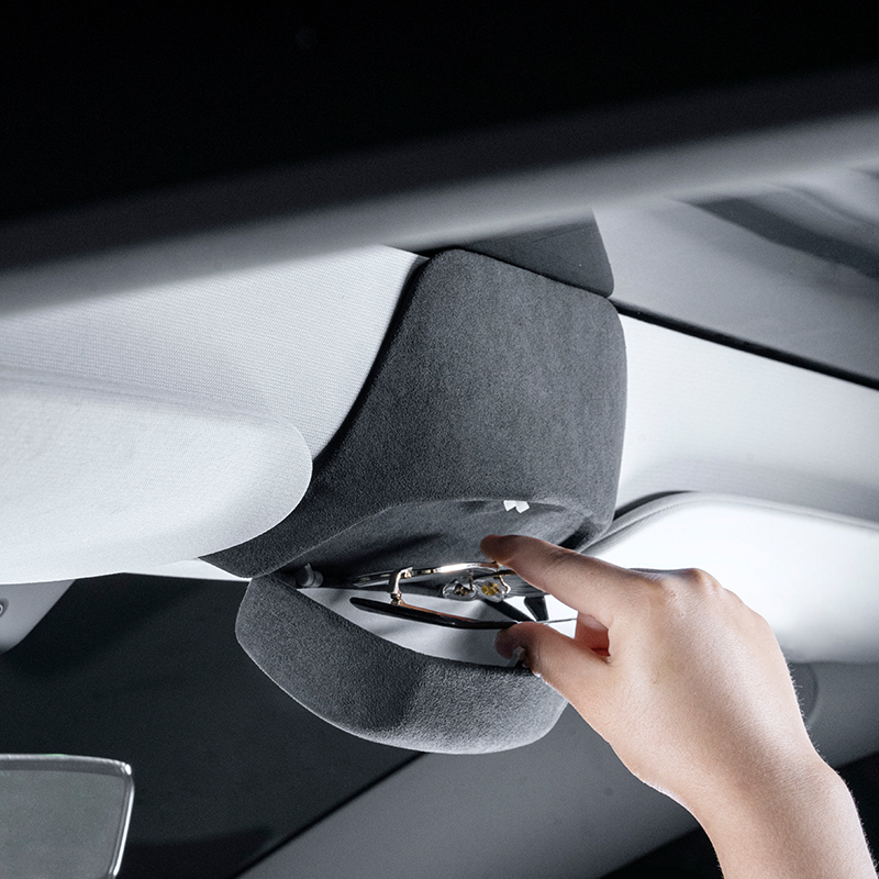 梵汐适用于特斯拉modely配件model3眼镜盒车内汽车用品装饰改装 - 图1