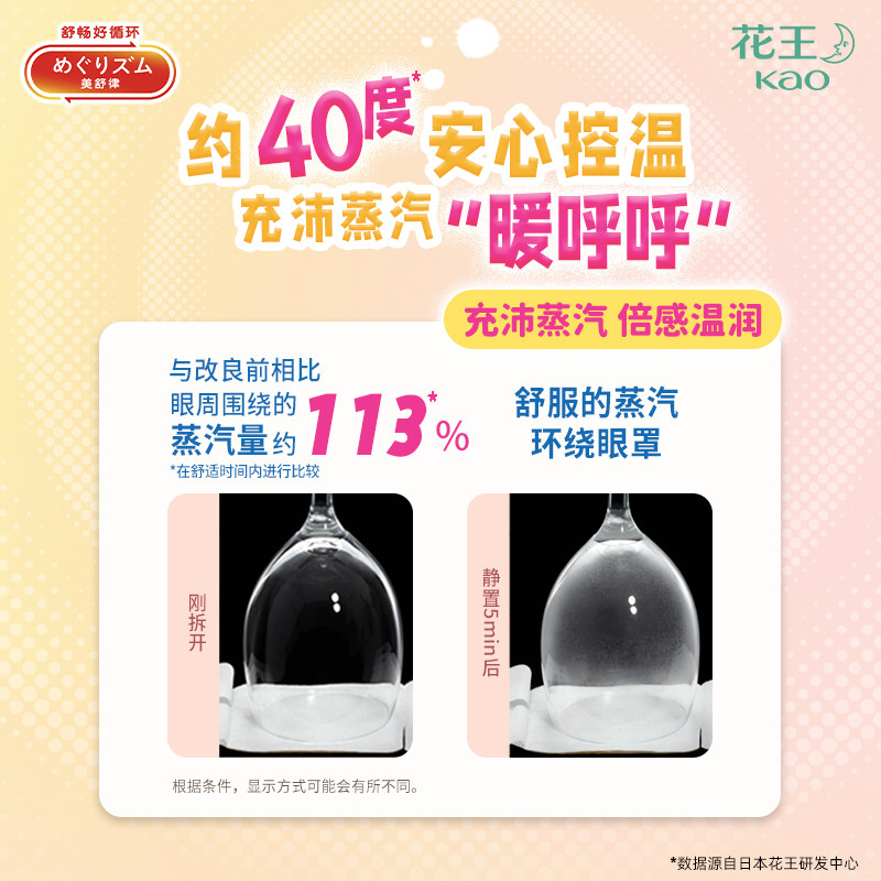 【新品】花王美舒律儿童蒸汽眼罩小学生放松眼莓果/无香组合tk