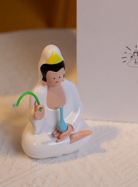 原创正版丨好运菩萨家居摆件办公室桌面摆件小众高级感新年礼物