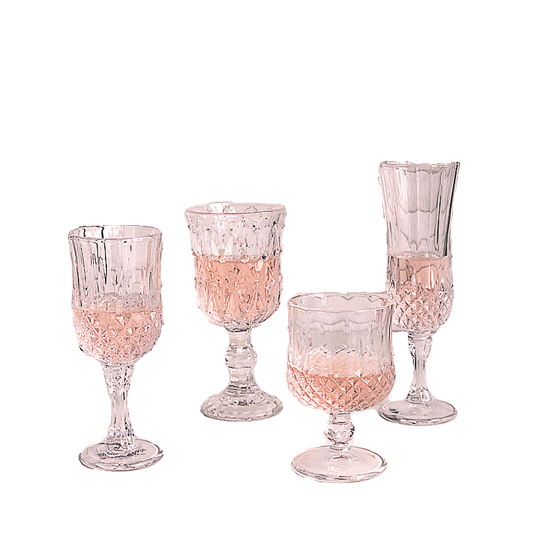 简约风ins高脚玻璃杯威士忌红酒杯葡萄酒香槟杯甜酒鸡尾酒杯耐热 - 图3