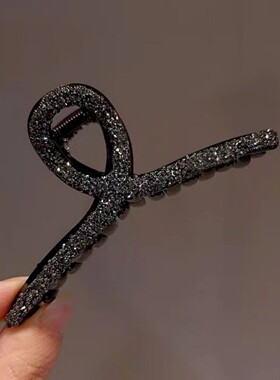 精致水钻抓夹后脑勺盘发夹