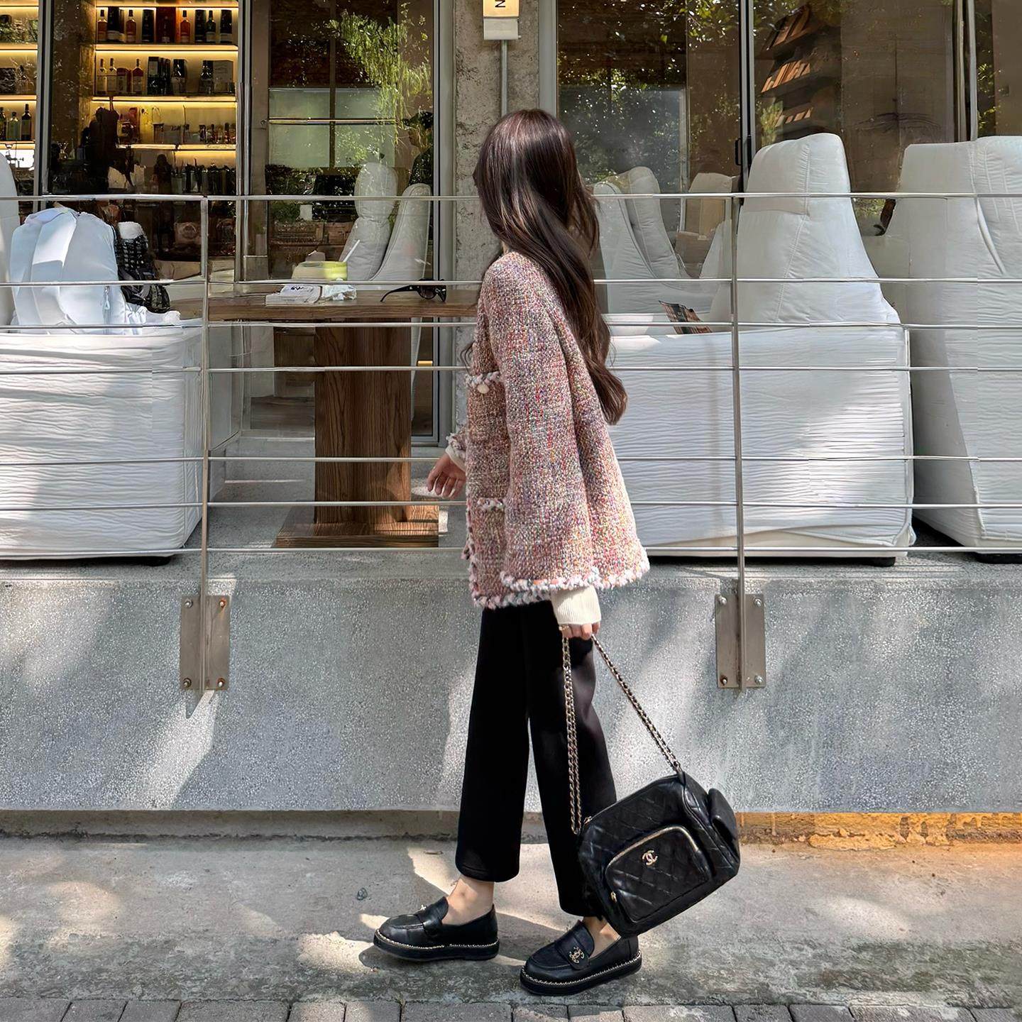 爵莱菲大码法式粗花呢小香风外套女短款秋季气质优雅名媛羊毛呢,淘宝优惠券,粉丝福利购,淘宝优惠卷