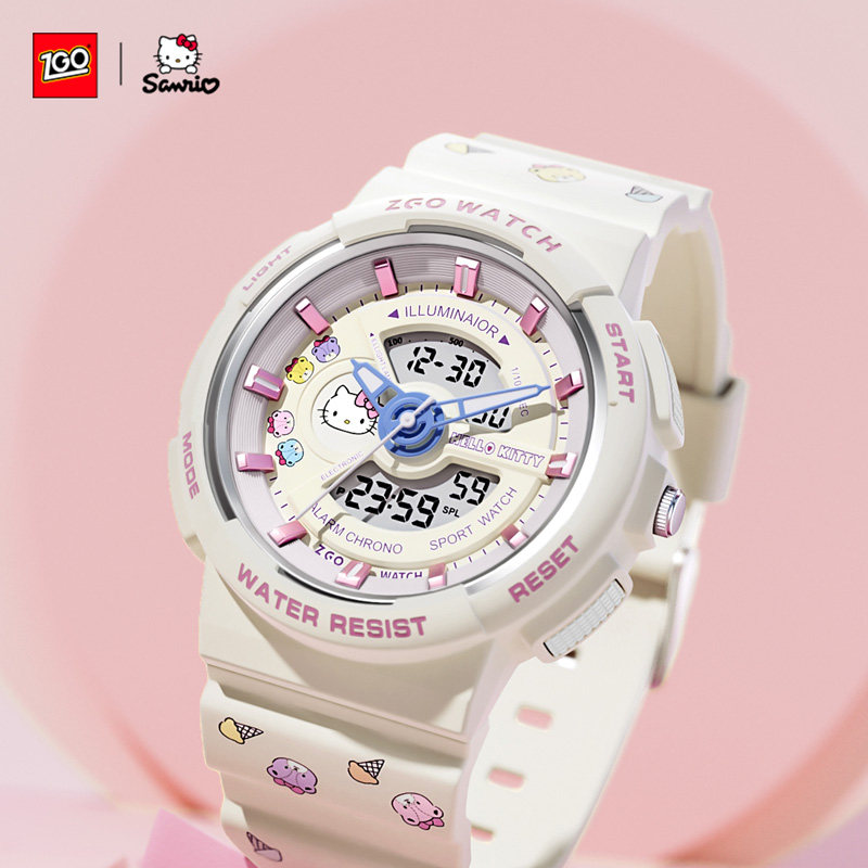 HelloKitty凯蒂猫手表女款初高中学生专用青少年儿童防水运动电子,淘宝优惠券,粉丝福利购,淘宝优惠卷