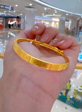 女款手镯九冠金包银蛇形小众女