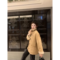 aaaaxbbb shepherd girl fur integrated coat female winter 2023 new season suede suede plus-size coat