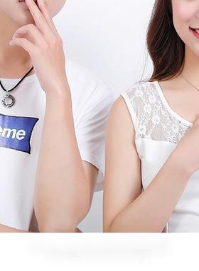 平安扣吊坠男女款仿玉石项链手工