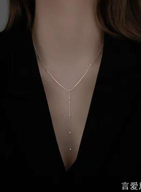 银流苏项链2021年新款女夏简约