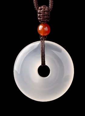 佩玉仿和田玉平安扣小众