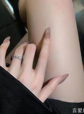 时尚两件套戒指多层设计感几何