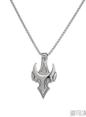 夜光火焰龙狼王项链土酷男女ins