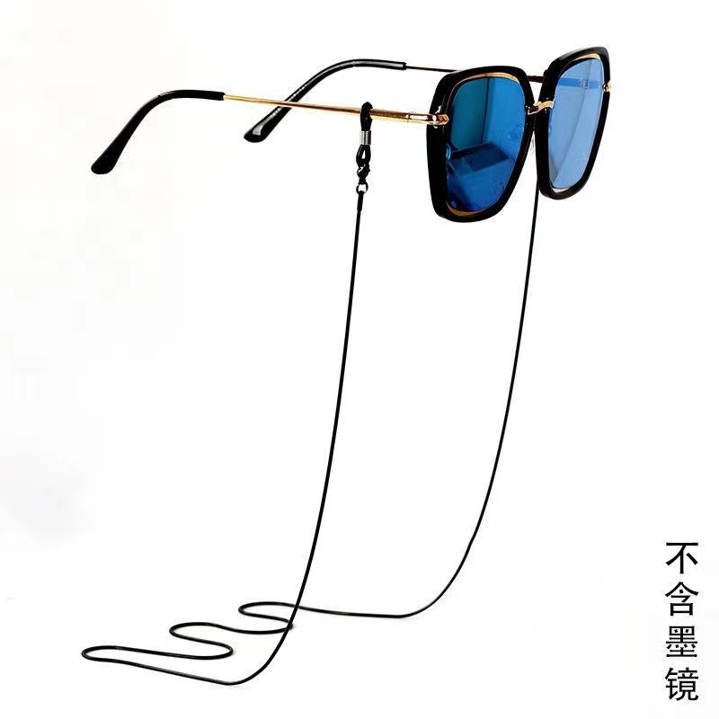 日本眼镜链条挂脖钛钢复古太阳眼睛链口罩挂链挂绳女男墨镜链子 - 图0