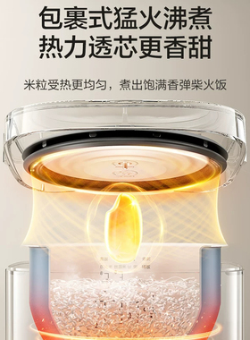 苏泊尔电饭煲青瓷5L大容量3-4-6人多功能电饭锅家用官方旗舰正品