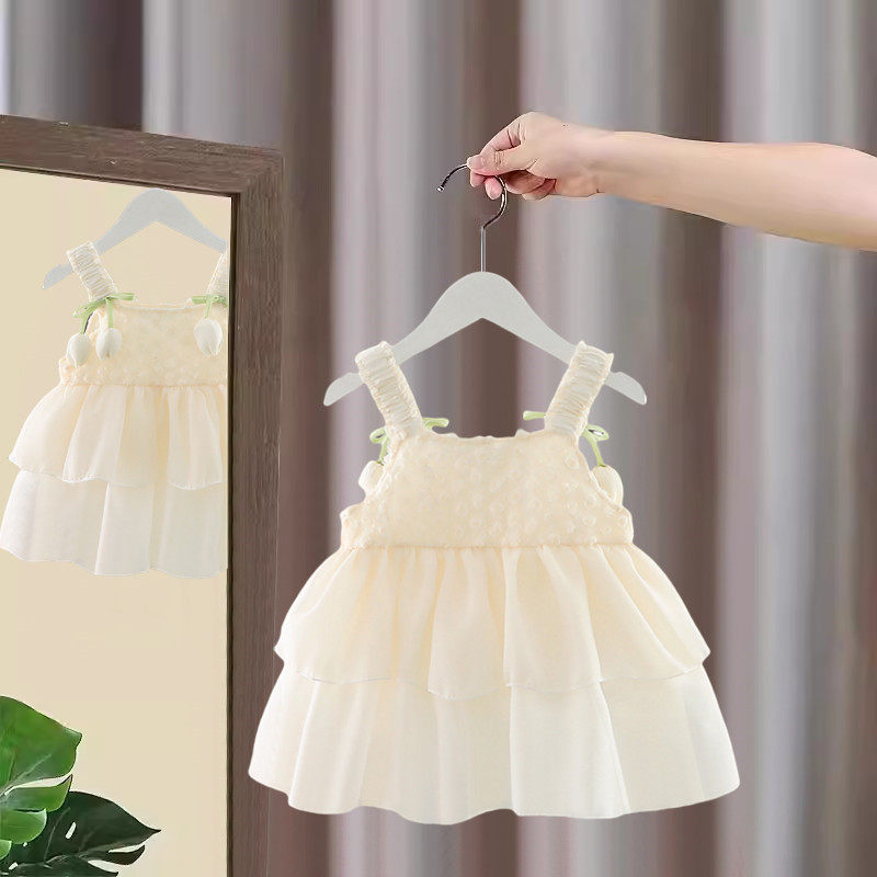 女童连衣裙夏季2025新款儿童薄款洋气女宝宝夏装时髦吊带公主裙子,淘宝优惠券,粉丝福利购,淘宝优惠卷