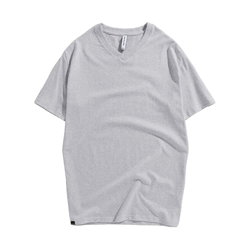 真维斯官方旗舰店真维斯短袖t恤男年夏装男士修身V领纯色休闲打底衫体恤潮3