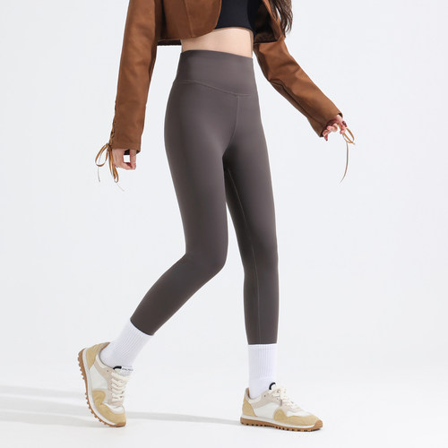 LY真维斯瑜伽裤女秋冬加绒保暖打底裤运动跑步紧身弹力健身服女 - 图0