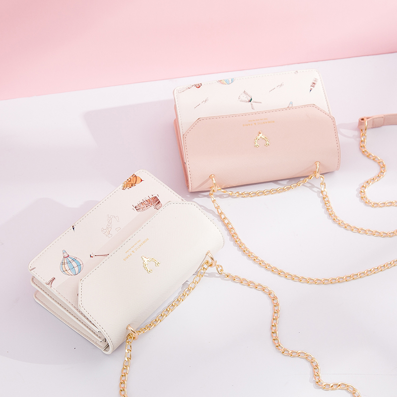 真维斯官方旗舰店真维斯小清新少女单肩斜挎包新款潮百搭简约时尚链条小方包2