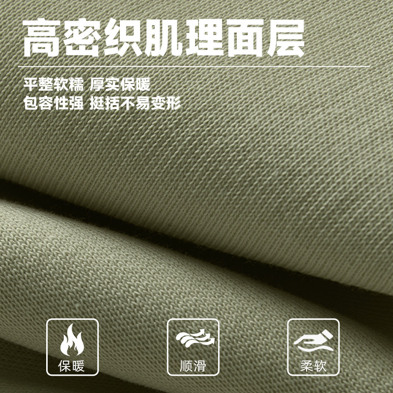 HG真维斯加绒卫衣男款连帽青少年冬季新款大码加厚男士羊羔绒外套