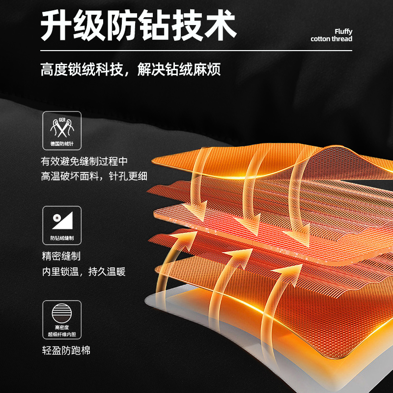 GV真维斯棉服男款秋冬季加厚2024新款保暖棉袄男士棉衣冬装外套D