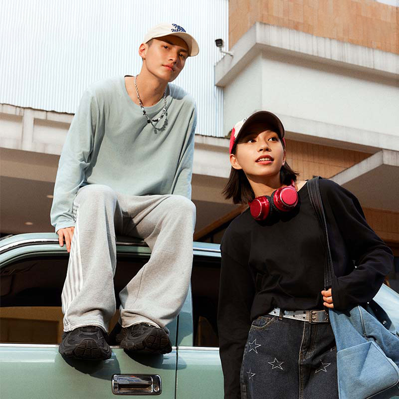 GV真维斯纯棉长袖男t恤2026新款春秋季男士重磅圆领打底衫男款B,淘宝优惠券,粉丝福利购,淘宝优惠卷