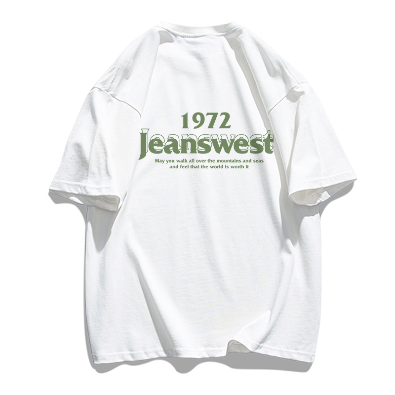 KP真维斯男装2025夏季潮流印花纯棉短袖T恤男宽松百搭夏装打底衫