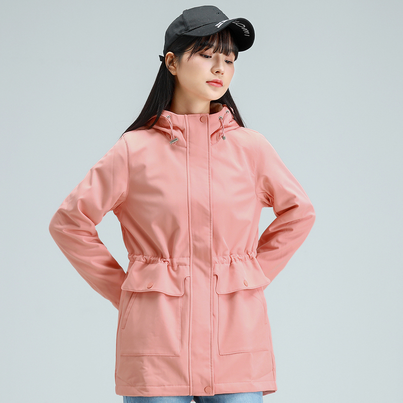中长款连帽保暖加绒风衣外衣女 2021 真维斯女装防风外套 秋季新款 中长款连帽保暖加绒风衣外衣女 2021 真维斯女装防风外套 秋季新款